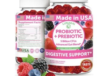 Lunakai Prebiotic + Probiotic Gummies, 60 depend solely $11.97 shipped!